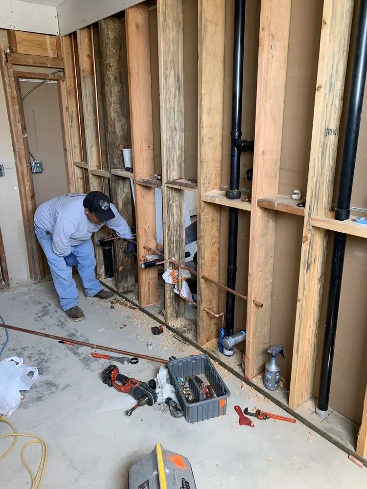 Commercial rough-in plumbing for Water Heater Replacement in West Goshen
